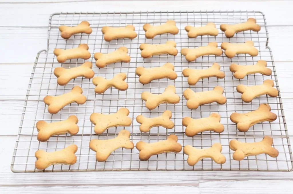 Peanut Butter Banana Dog Biscuits