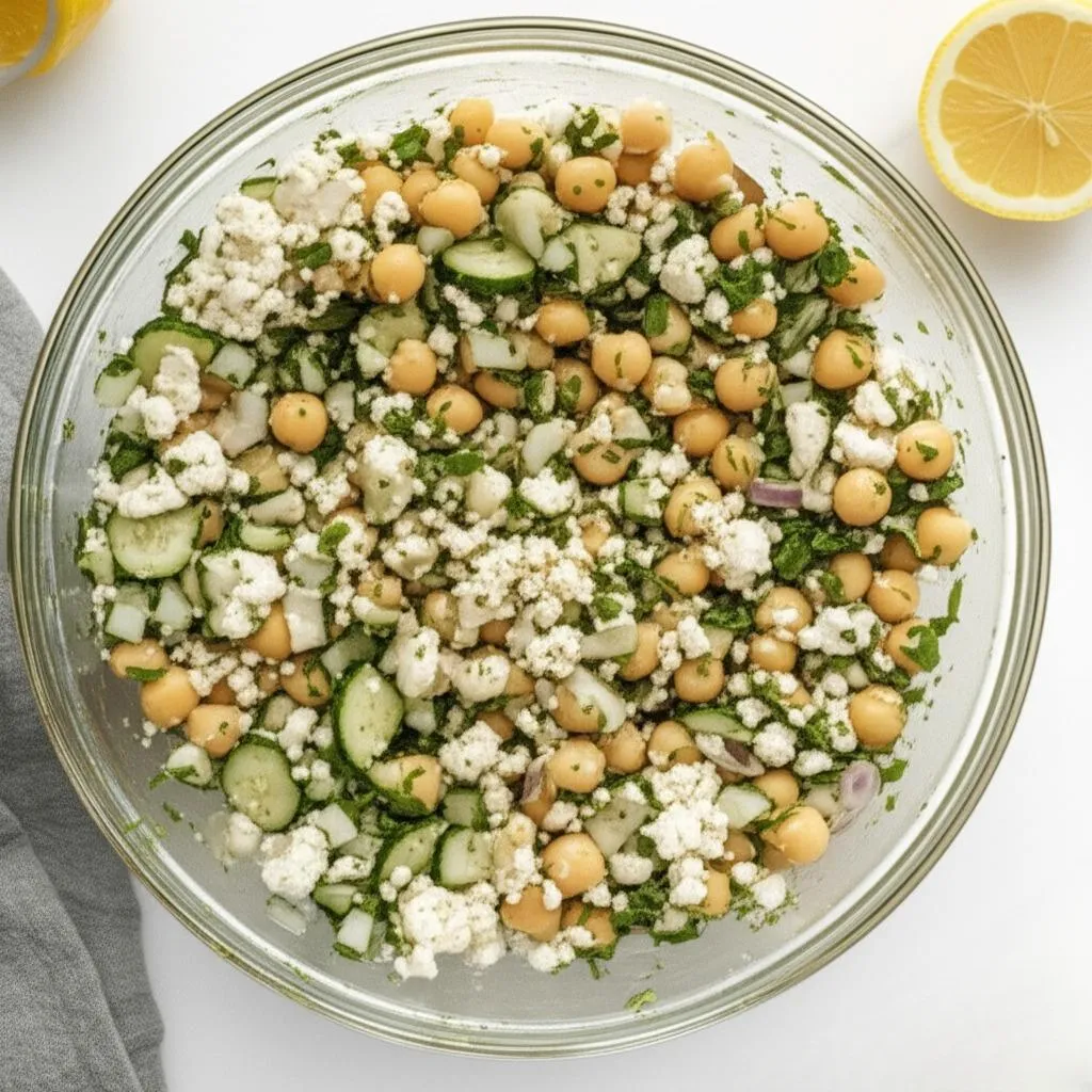 Cucumber Chickpea Salad Recipe