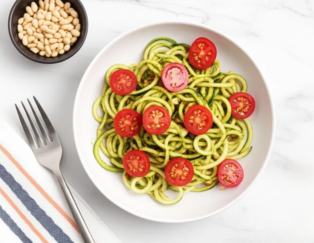 Pesto Zucchini Noodles Recipe