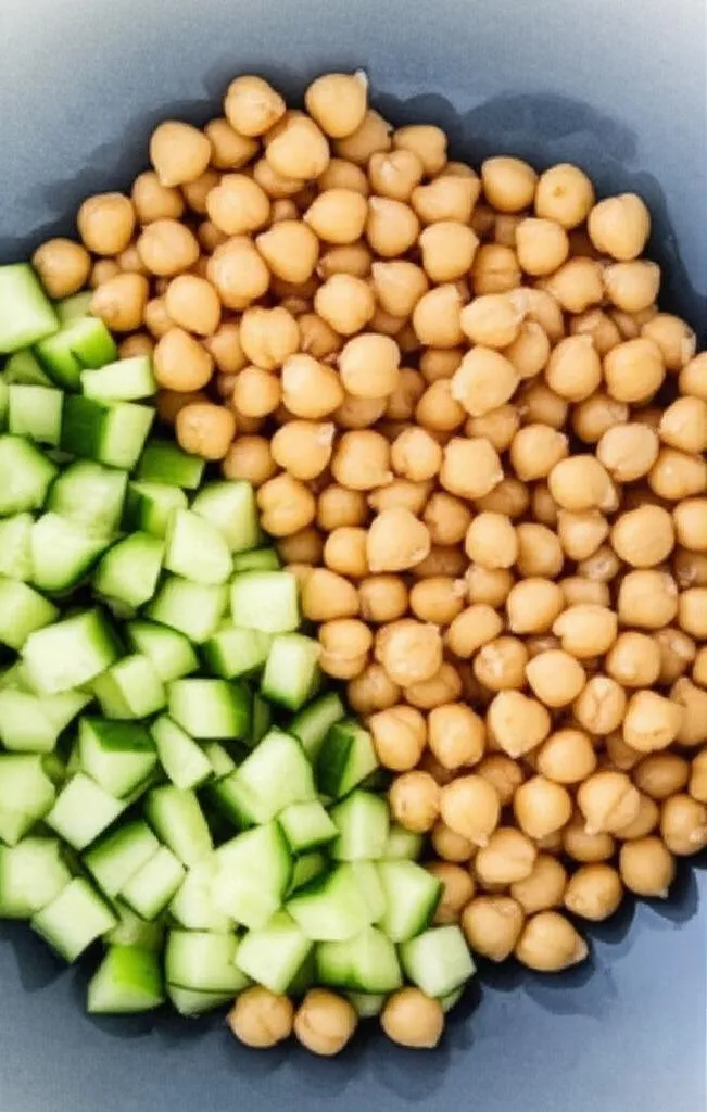 Cucumber Chickpea Salad