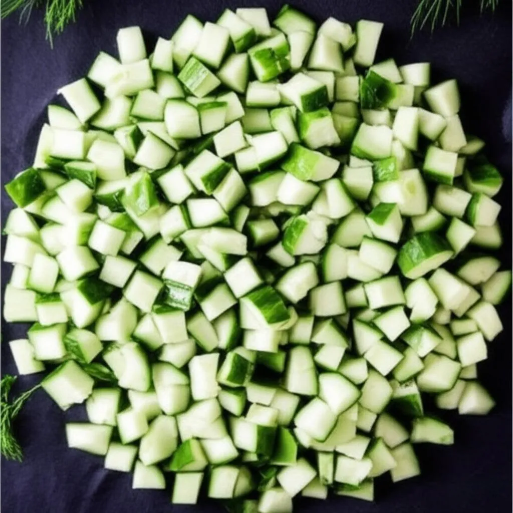 Cucumber Chickpea Salad