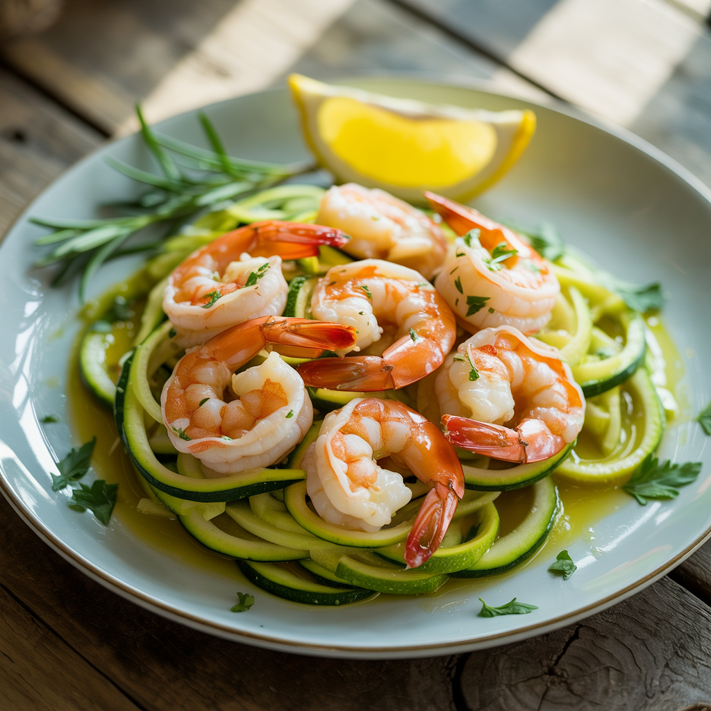 Garlic-Lemon-Shrimp-with-Zucchini-Noodles