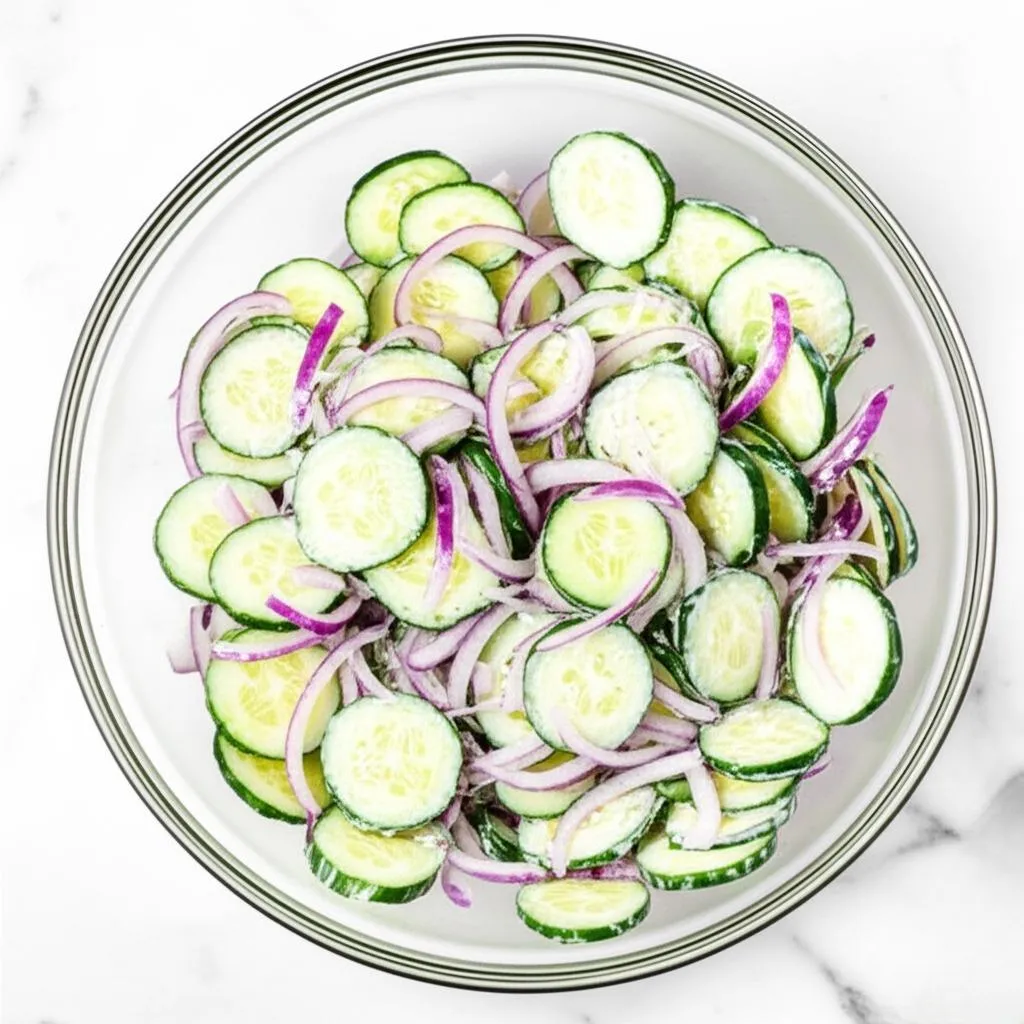 Creamy Cucumber Salad Recipe