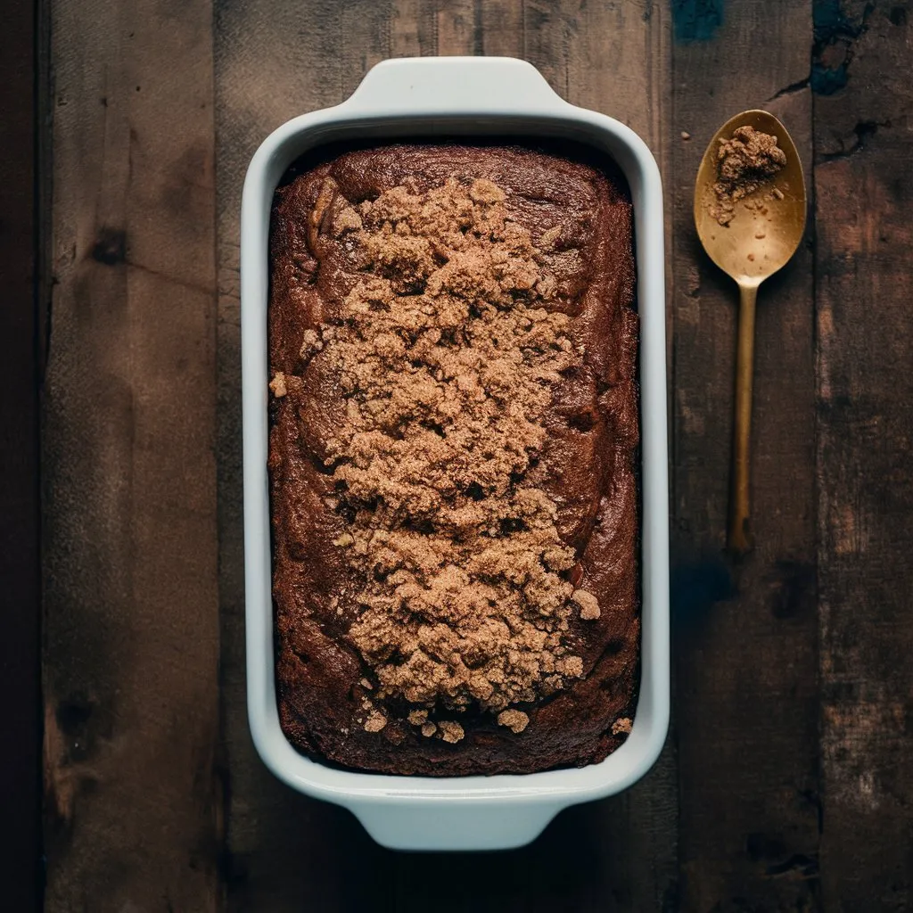 Banana Bread with Streusel Topping
Banana bread with natural sweeteners