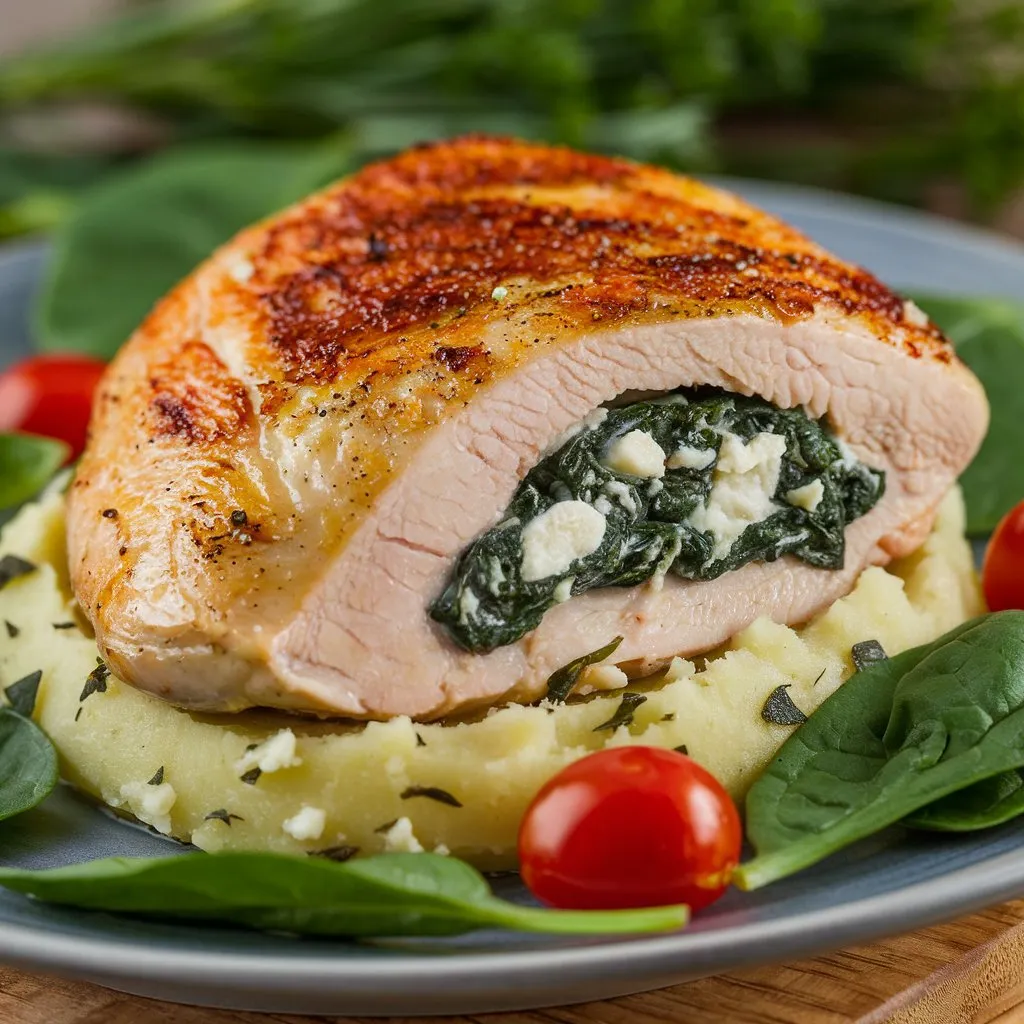 Spinach and Feta Stuffed Chicken