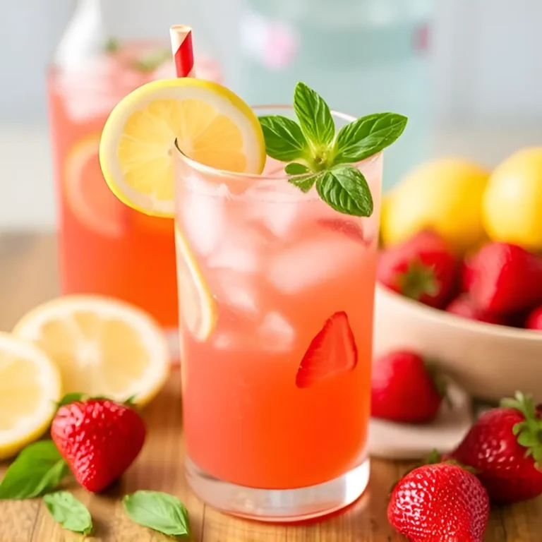 Strawberry Basil Lemonade