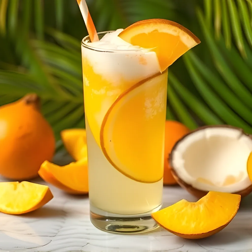 Tropical Mango Coconut Water Best Fruit Drink Recipes