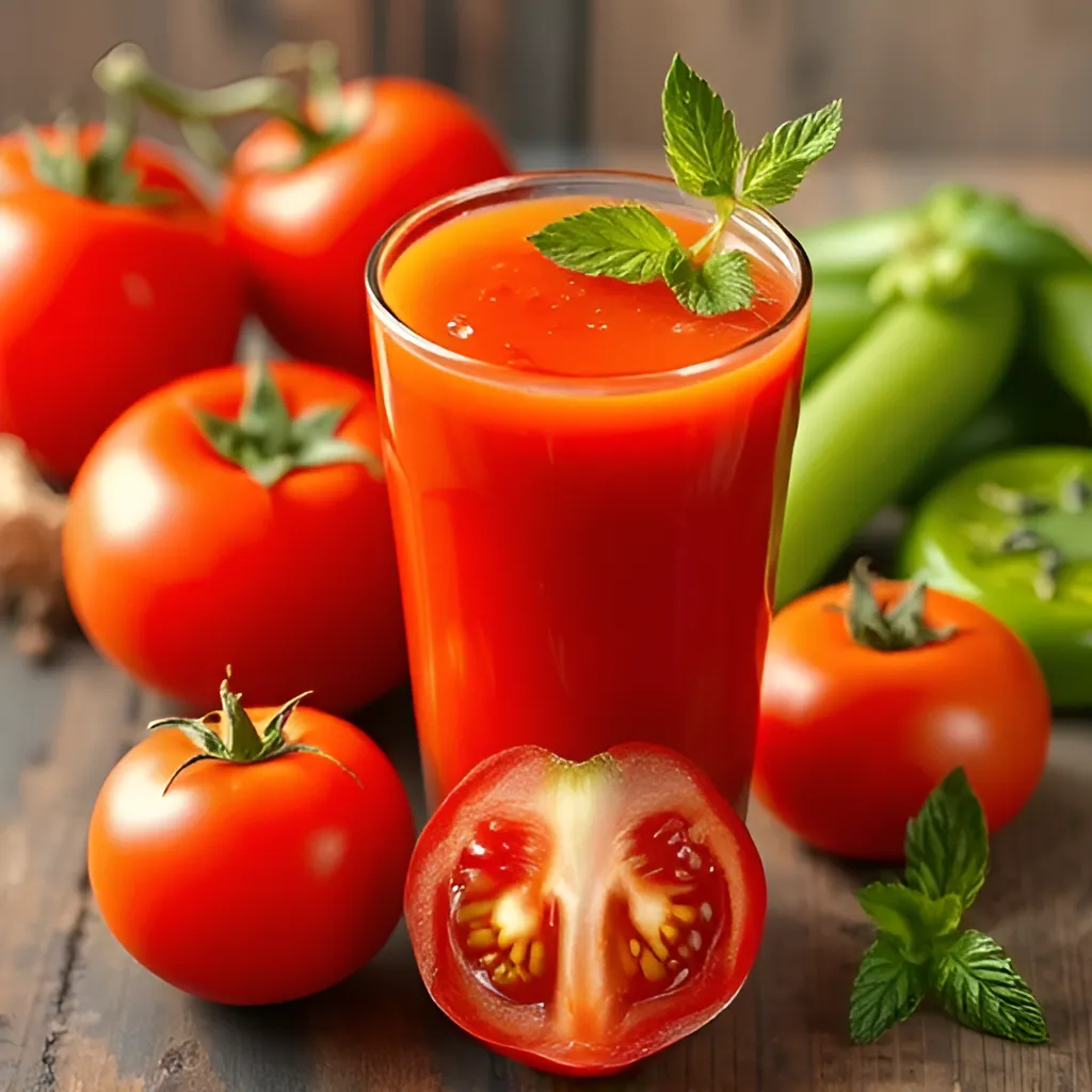 Tomato Vegetable Juice Best Fruit Drink Recipes