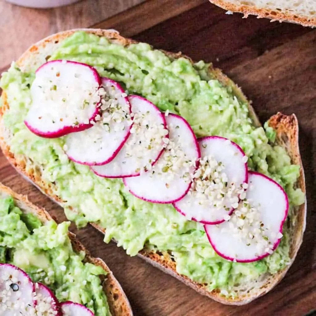  Avocado Toast with Radishes