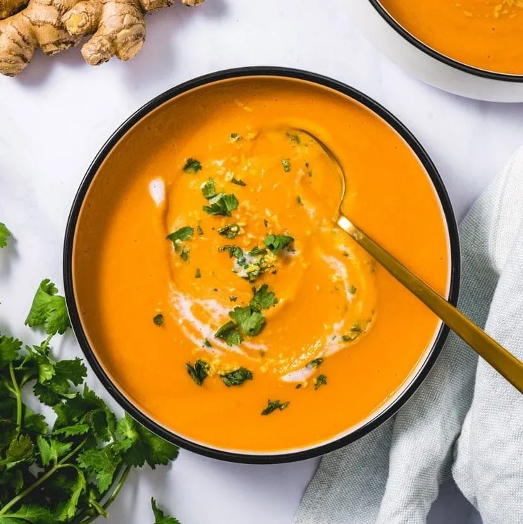  Carrot & Ginger Soup with Hazelnut Pesto Recipes 