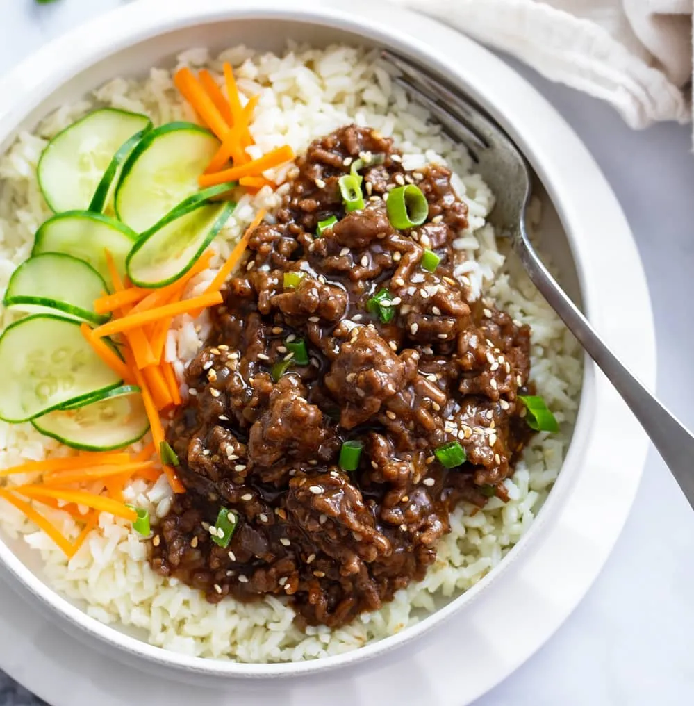 Korean Beef Bowls Ground Beef Recipes: Quick and Easy