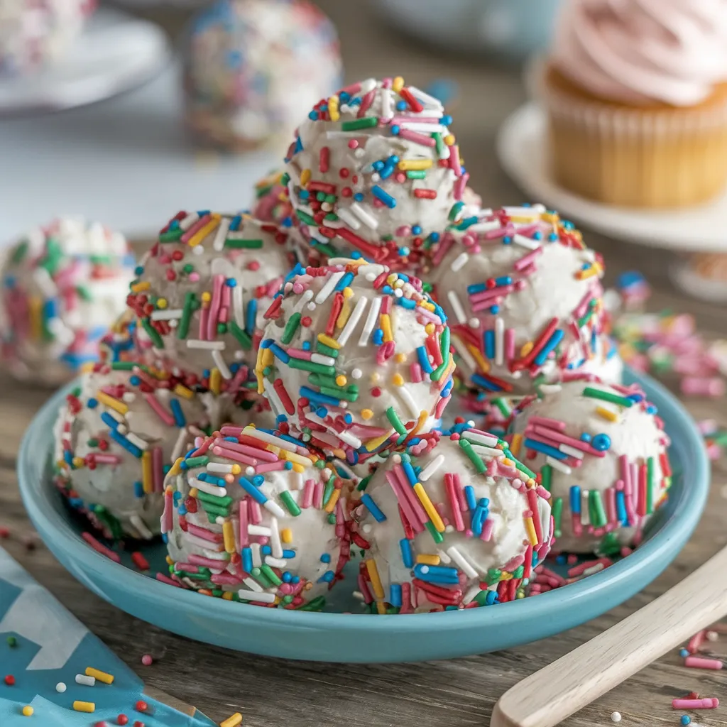 Funfetti Cake Balls Vanilla Cake Balls