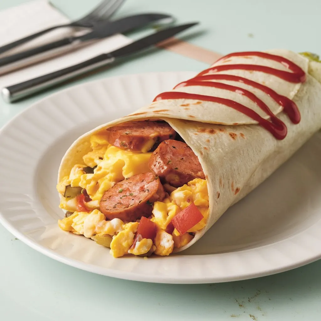  Chicken Sausage Breakfast Burrito