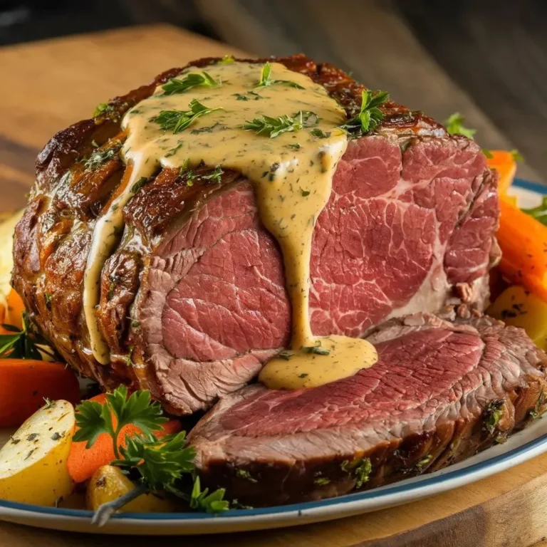 Best Garlic Herb Prime Rib