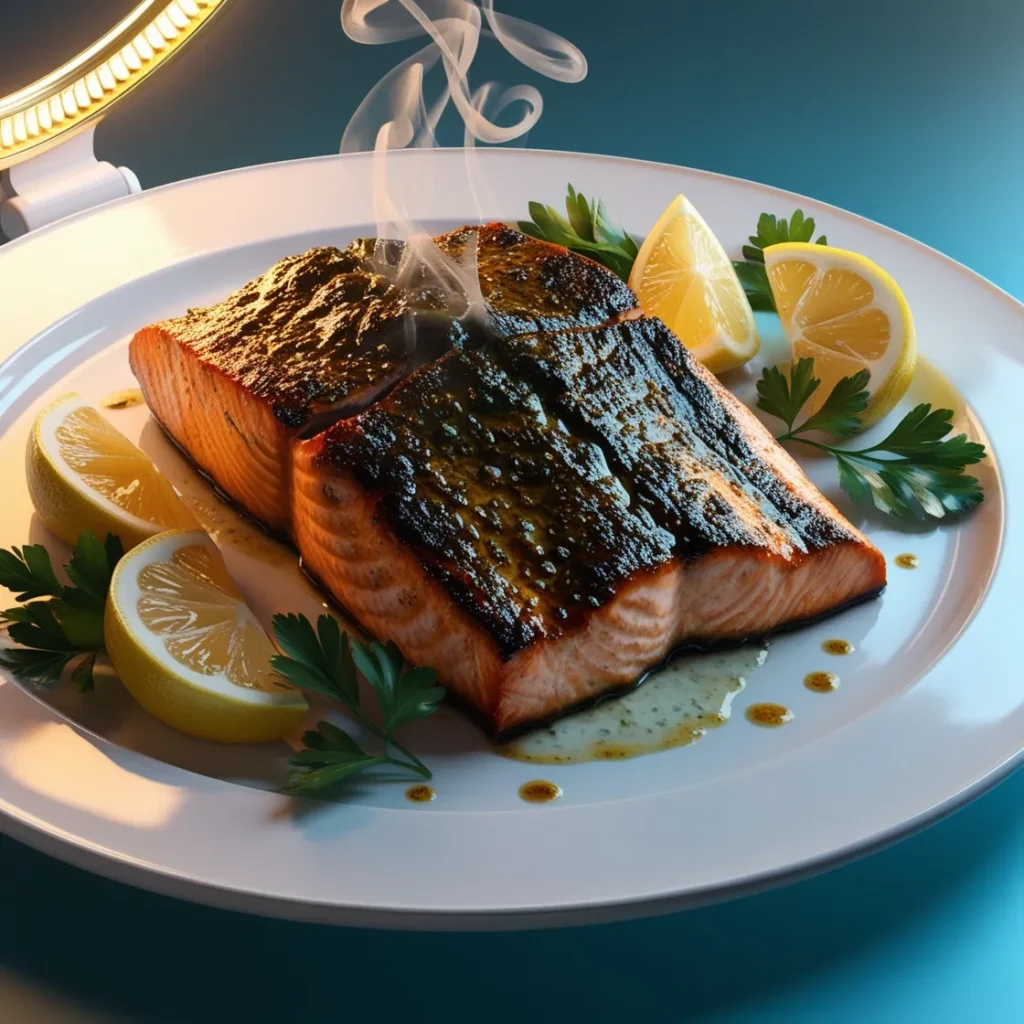 Blackened Salmon Recipe
One-pan salmon and vegetables
Honey-glazed salmon dinner