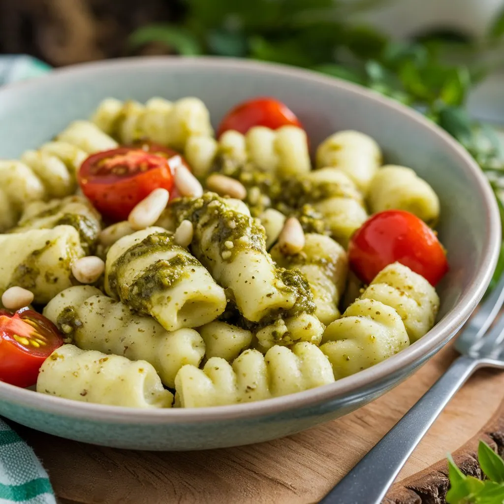 Cauliflower Gnocchi with Pesto