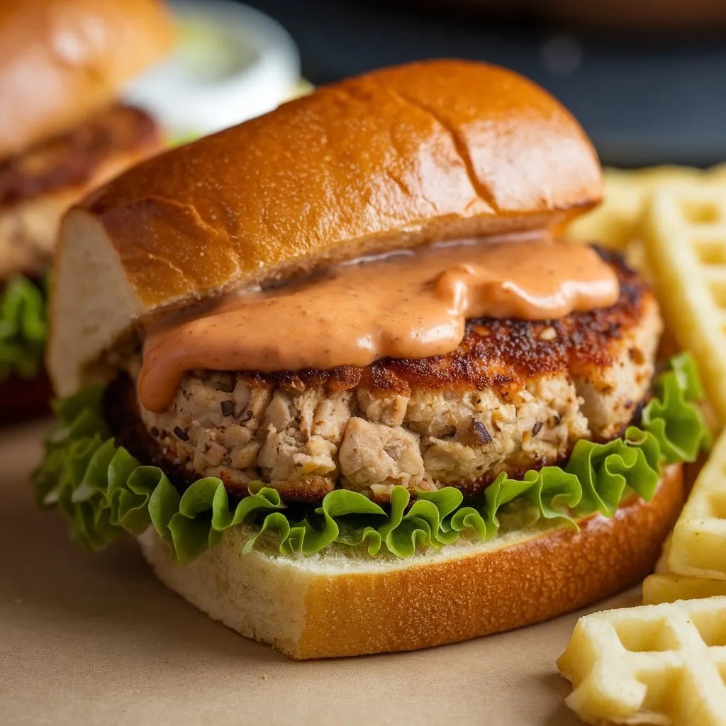 Chick fil a Copycat Chicken Sausage Sandwich