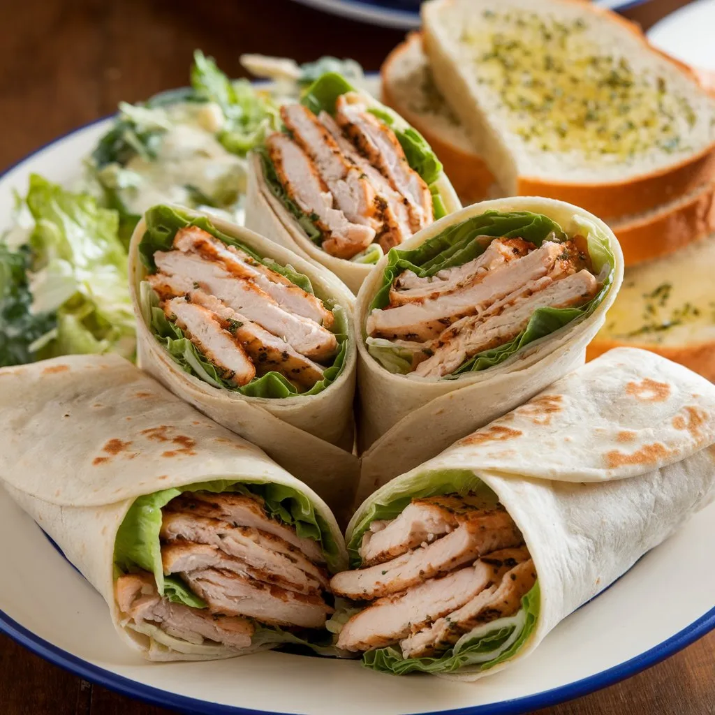 Chicken Caesar Wraps