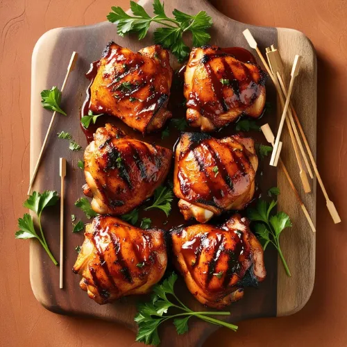 Competition BBQ Chicken Thighs