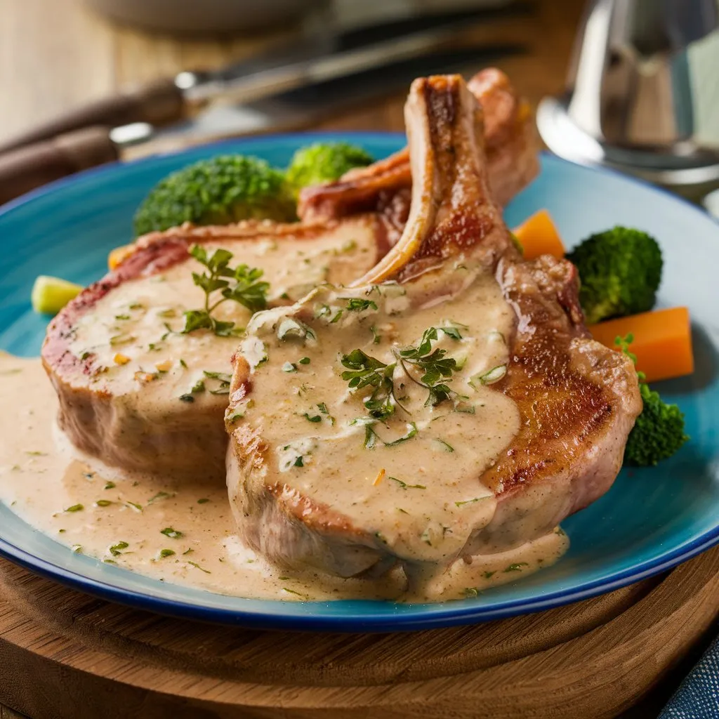 Creamy Garlic Pork Chops