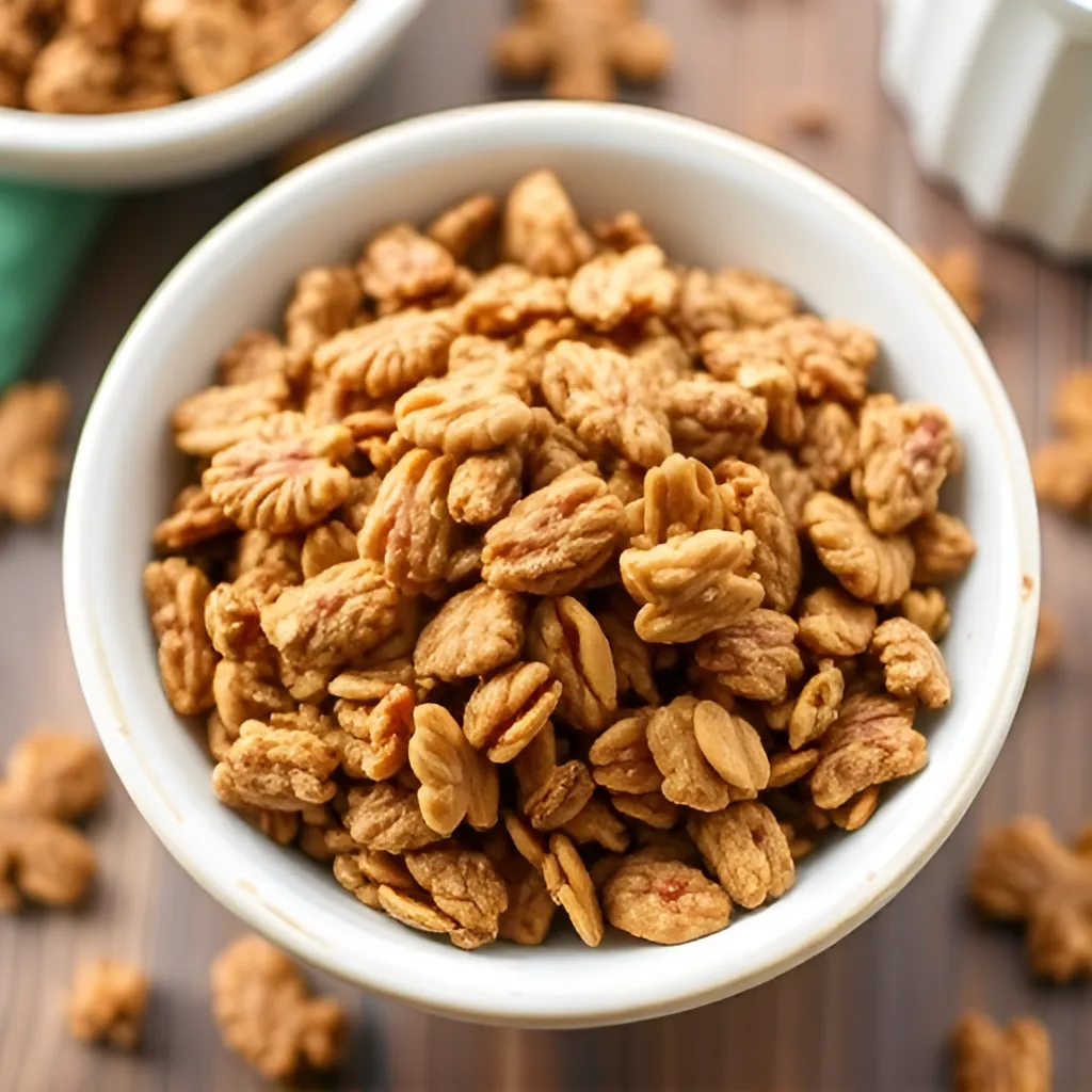 Gingerbread Granola #Vegan Granola Granola Recipes