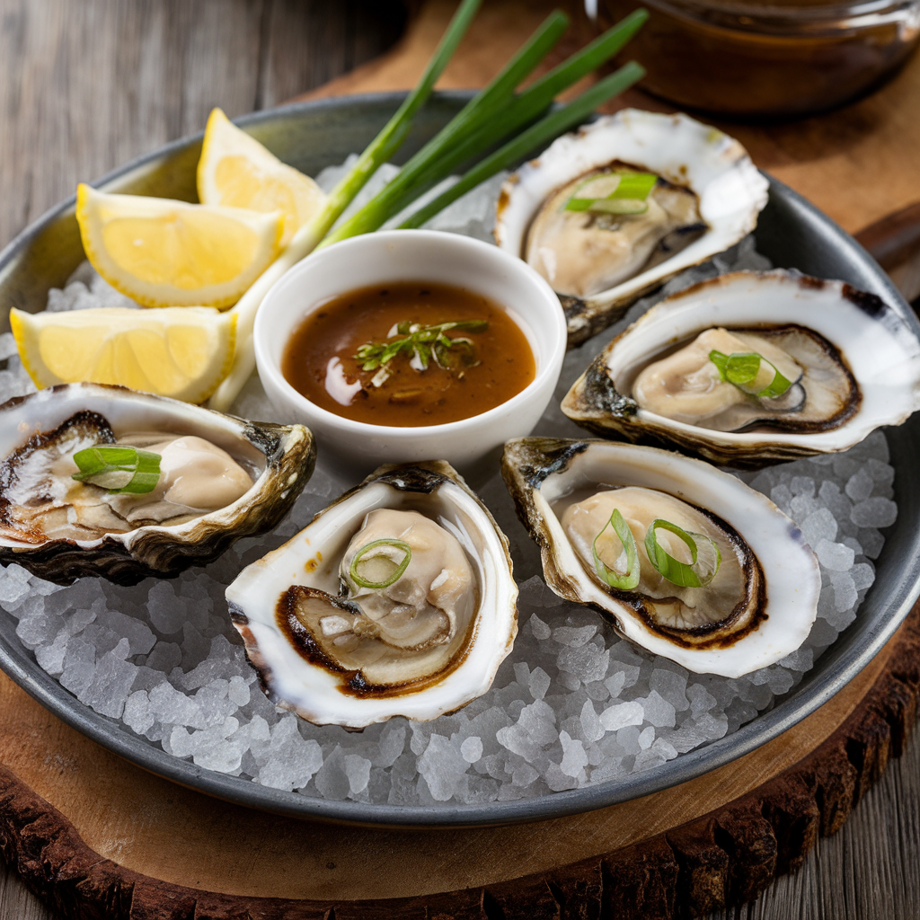 Grilled Oysters with Mignonette