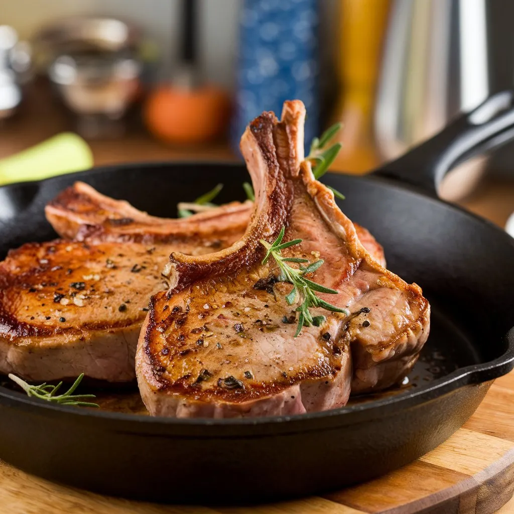 Juicy Skillet Pork Chops