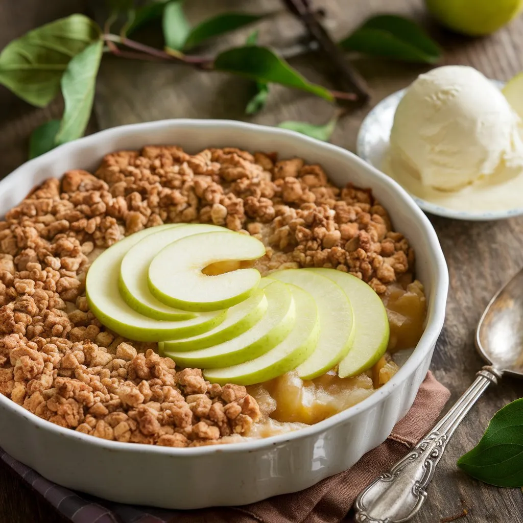  Old Fashioned Easy Apple Crisp
"Autumn dessert recipes"
"Desserts with apples for fall evenings" "Apple crisp with maple syrup drizzle"