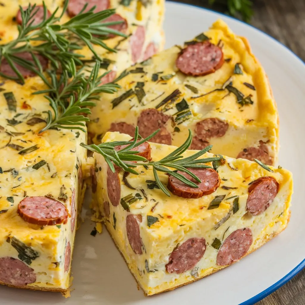 PROTEIN COTTAGE egg and sausage frittata