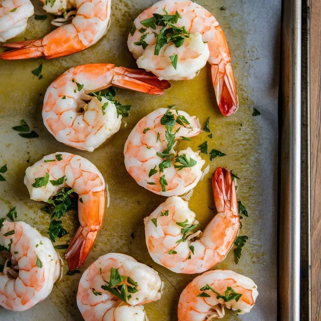 Quick Oven-Broiled Shrimp Scampi
