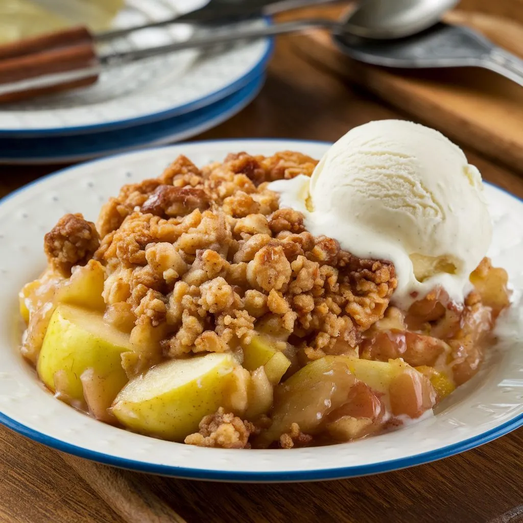 Vegan Apple Crisp
"Cinnamon-spiced apple crisp recipe"
"Apple desserts with minimal ingredients"