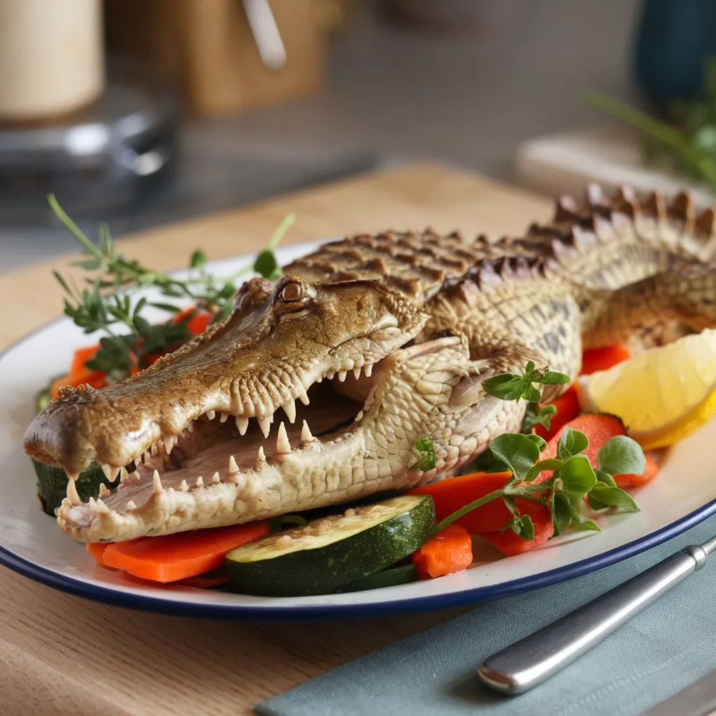 Baked Crocodile Fillet Recipe
