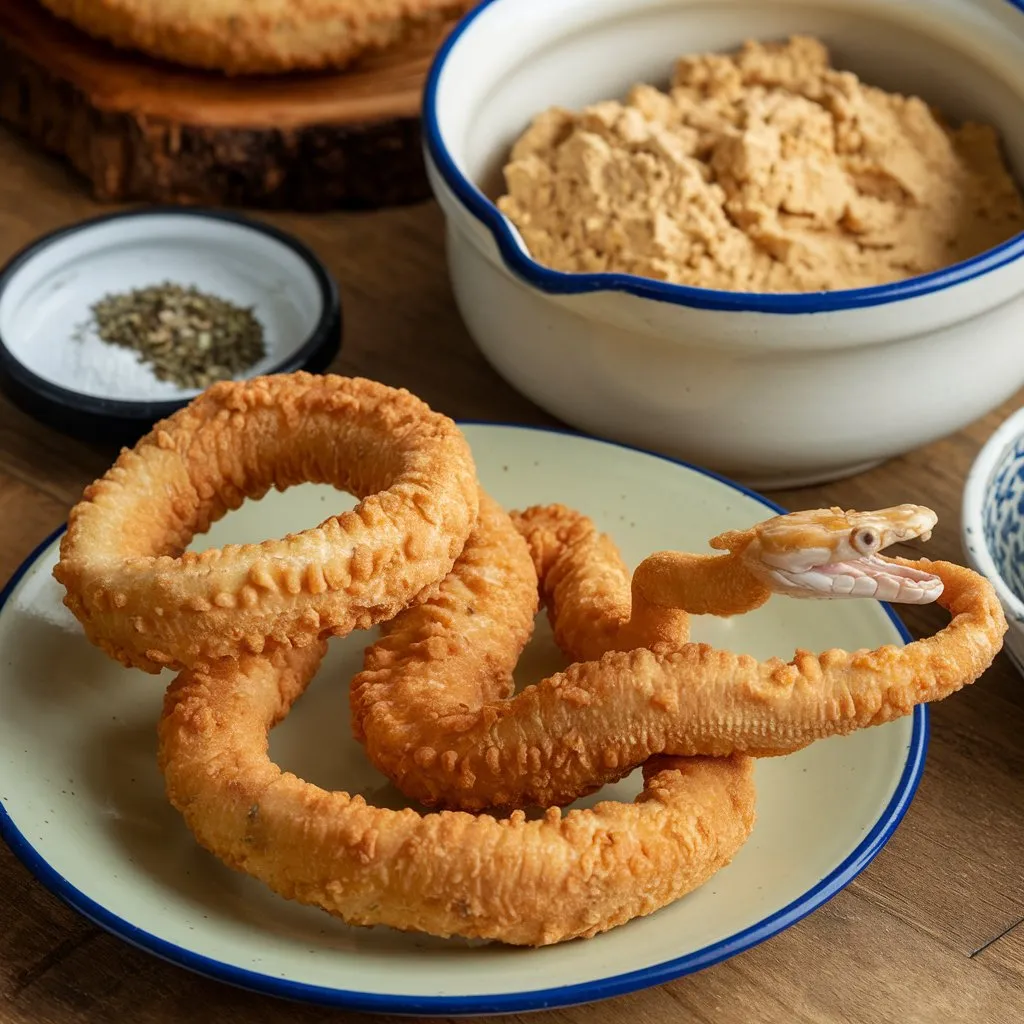 Fried Snake with Cornbread Mix Recipe Exotic snake meat recipes for food bloggers
Paleo-friendly snake recipes
Snake meat recipes for a keto diet
Snake recipes for outdoor camping
Snake meat delicacies around the world