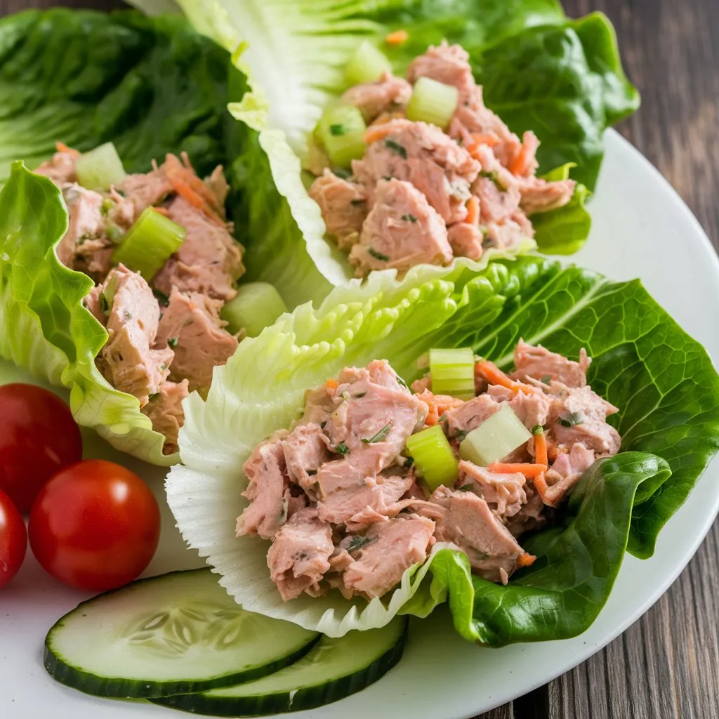 Tuna Salad Lettuce Wraps