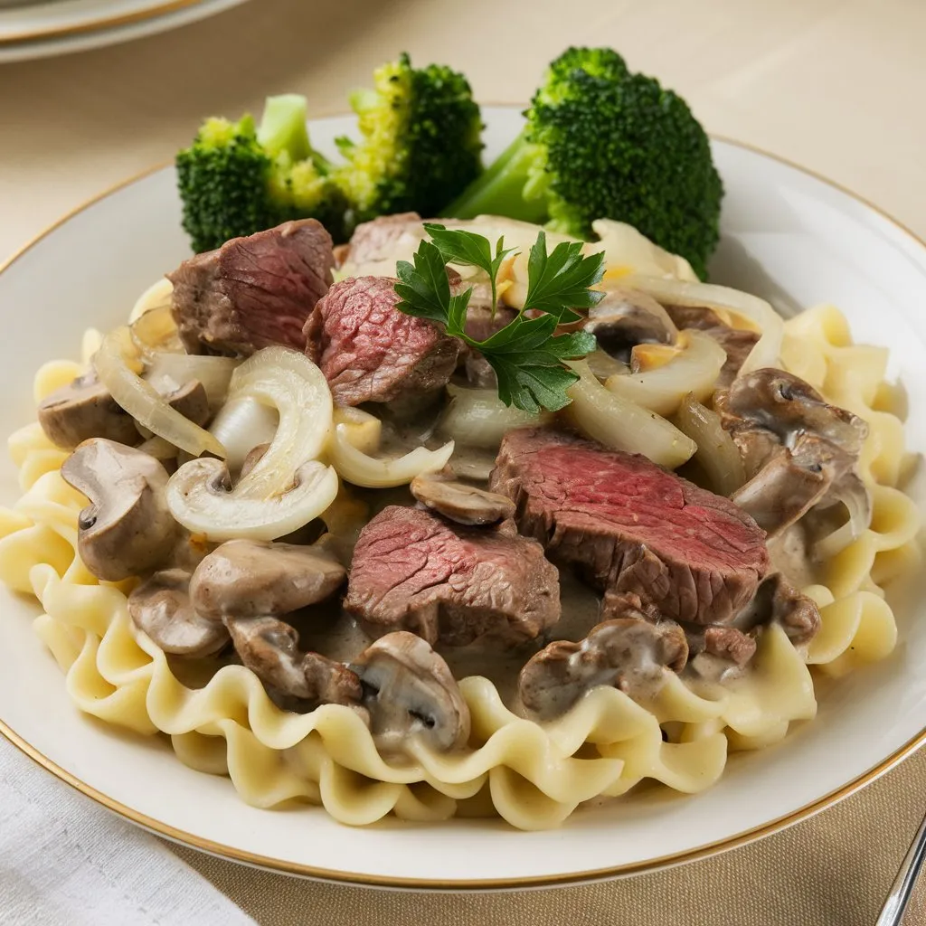 Beef Stroganoff (Бефстроганов) – Creamy Russian Classic
#Kvass
#RussianDesserts
#CulinaryTraditions
#SavoryDishes
#HomemadeGoodness