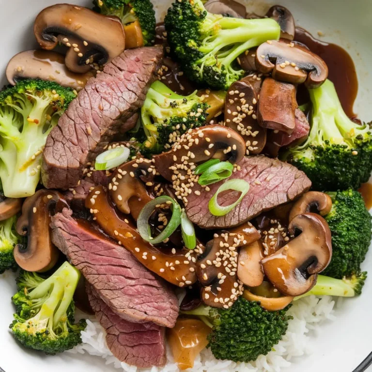 Beef and Broccoli with Mushrooms Recipe