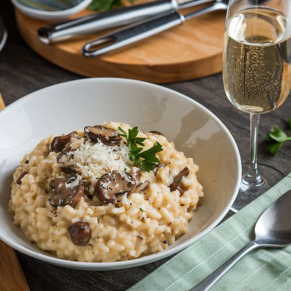 Champagne Risotto Recipe #DateNightIdeas
#RomanticDinnerForTwo
#CookingForTwo
#HomeDateNight
#CouplesWhoCook
#RomanticRecipes
#LoveAndFood
#DinnerDate
#StayInAndCelebrate
#FoodieCouple #ChocolateLovers
#DecadentDesserts
#SweetTreats
#DessertLovers
#ChocolateDessert
#IndulgentDesserts
#EasyDesserts
#HomemadeDesserts
#DessertRecipe
#BakingLove