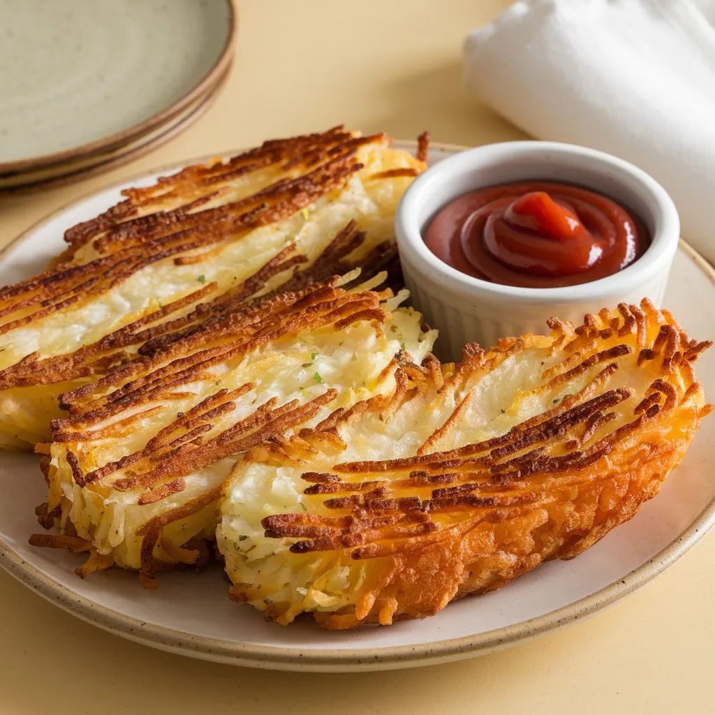 Crunchy Hash Browns
#PotatoRecipeIdeas
#PotatoArt
#PotatoEveryday
#FlavorfulPotatoes
#CreativePotatoes