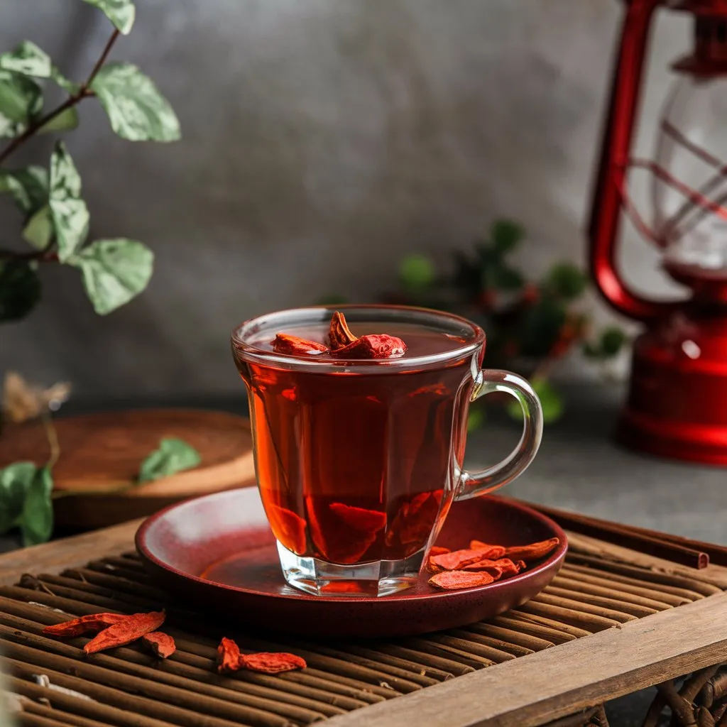 Goji Berry Tea (枸杞茶, Gǒuqǐ Chá)
#AsianBubbleTea
#ChineseDrinkDIY
#SoyMilkRecipe
#BestChineseTea
