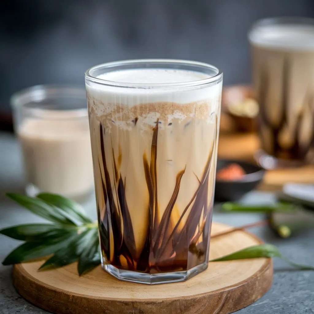 Milk Tea with Grass Jelly (仙草奶茶, Xiāncǎo Nǎichá)
#ChineseHerbalTeaRecipes
#ChineseSweetDrinks
#FamousChineseBeverages
#ChineseDrinkIdeas
#TraditionalChineseTea