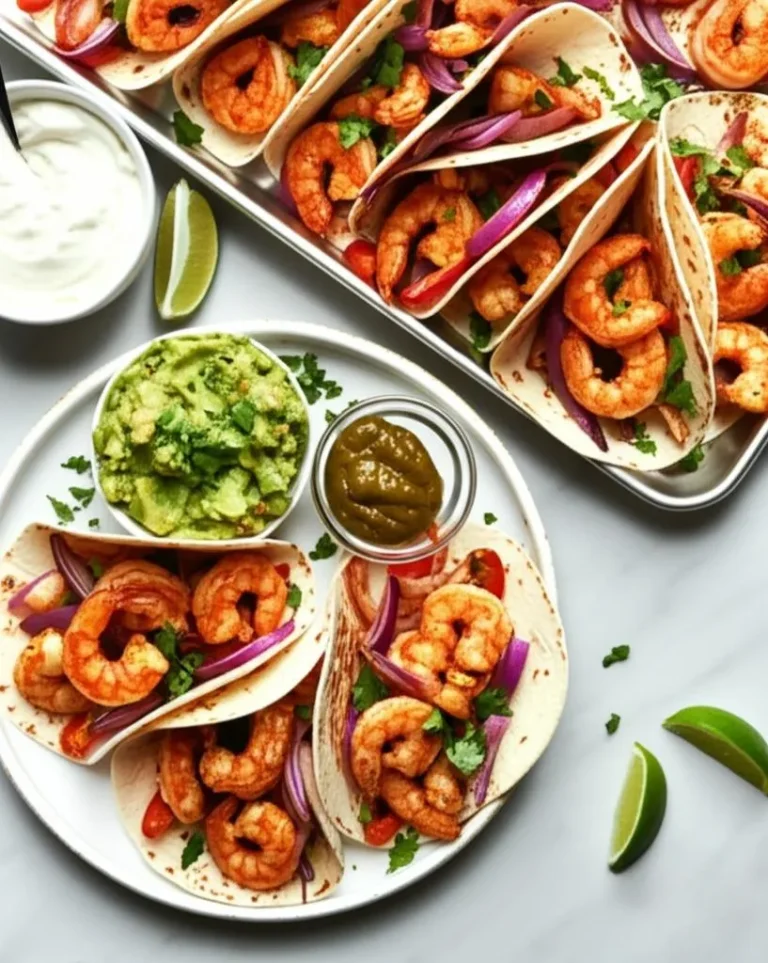The Best Ever Sheet Pan Shrimp Fajitas – Quick & Easy!