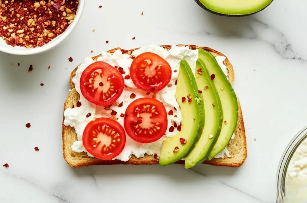 Cottage Cheese Toast Recipe #WholesomeFood
#CleanEatingRecipe
#QuickBreakfastFix
#FlavorfulToast
#HealthyFoodIdeas