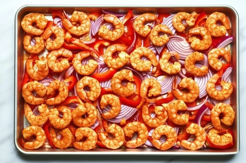 Sheet Pan Shrimp Fajitas Recipe