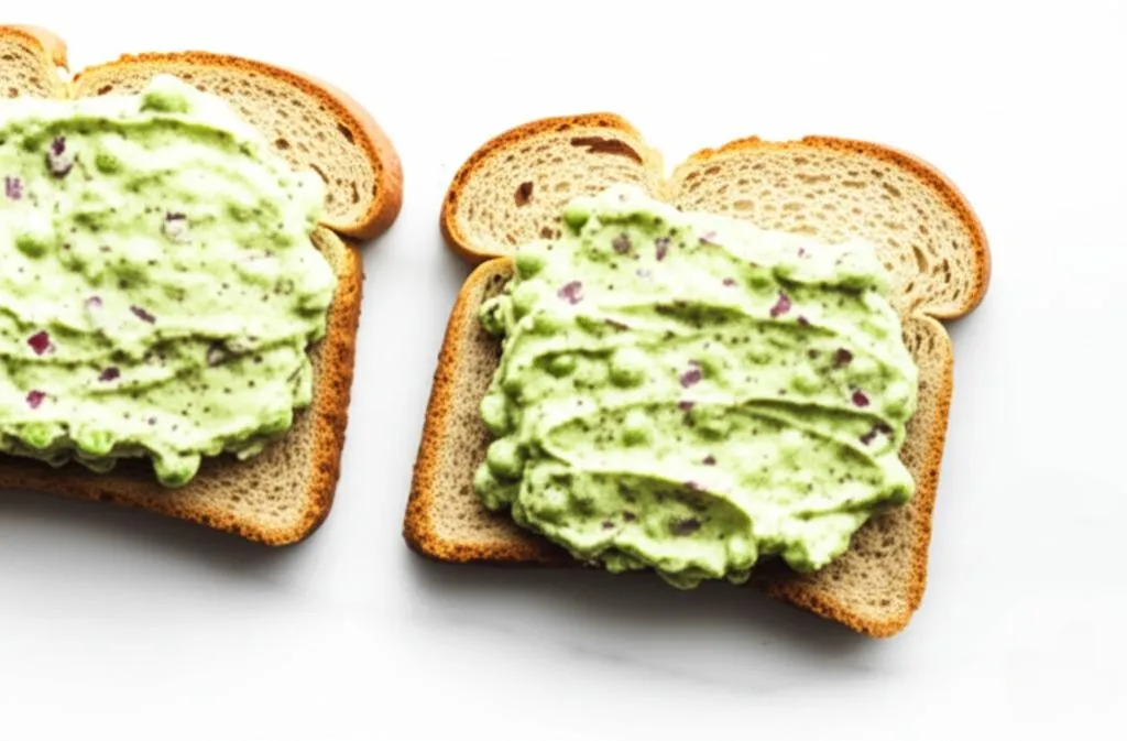 Pea Salad Sandwich Recipe #EasyVeganLunch #VeganDishes #HealthyEatingHabits #NutritiousLunch