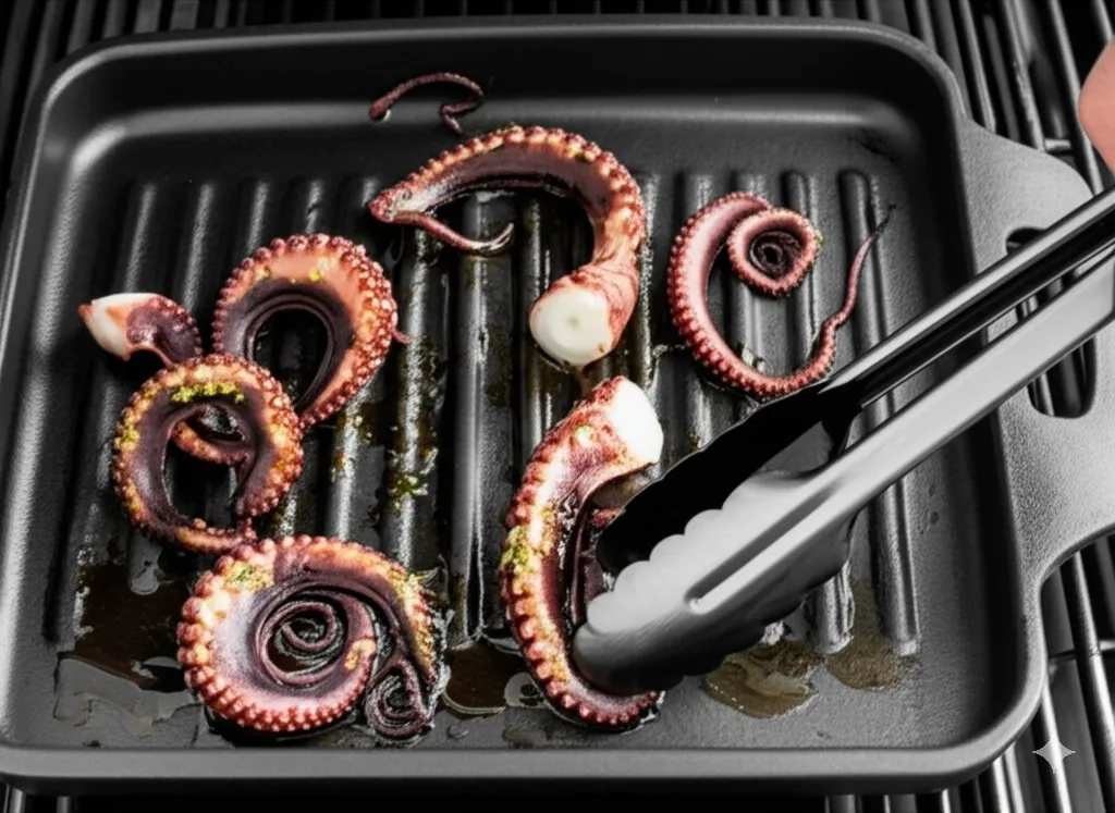 Grilled octopus with #FlavorfulOctopus #OctopusLovers