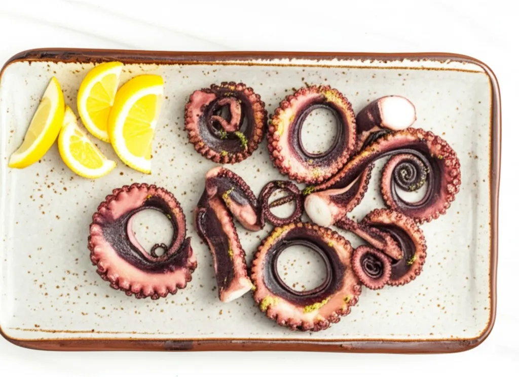 Grilled octopus with #TenderGrilledOctopus #GarlicHerbOctopus #SmokySeafood