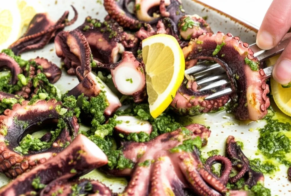 Grilled octopus with #GrilledOctopusRecipe #PerfectlyGrilledOctopus #OctopusBBQ