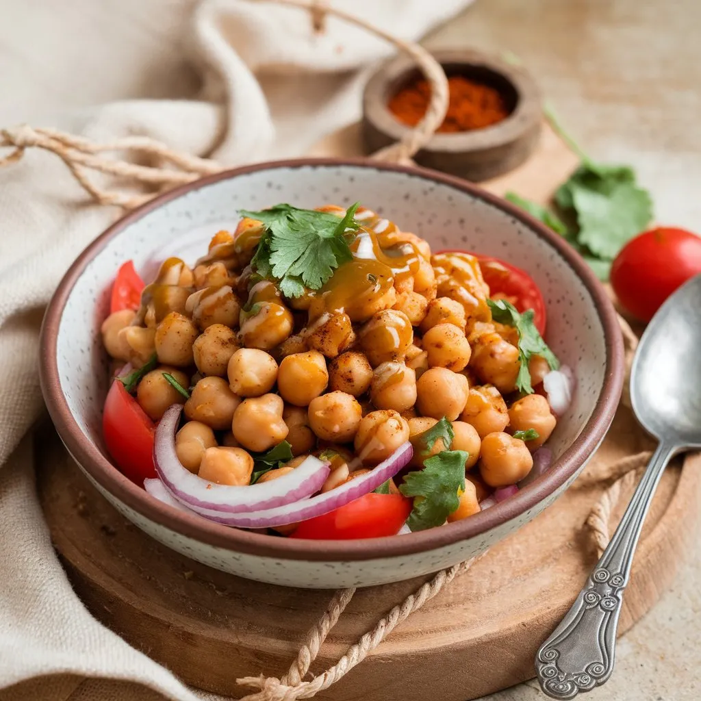 Healthy Protein-Packed Chana Chaat – Nutritious & Delicious! 🥜🥒 #NutritiousEats #ChaatLover