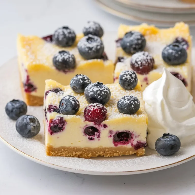 Lemon Blueberry Cheesecake Bars