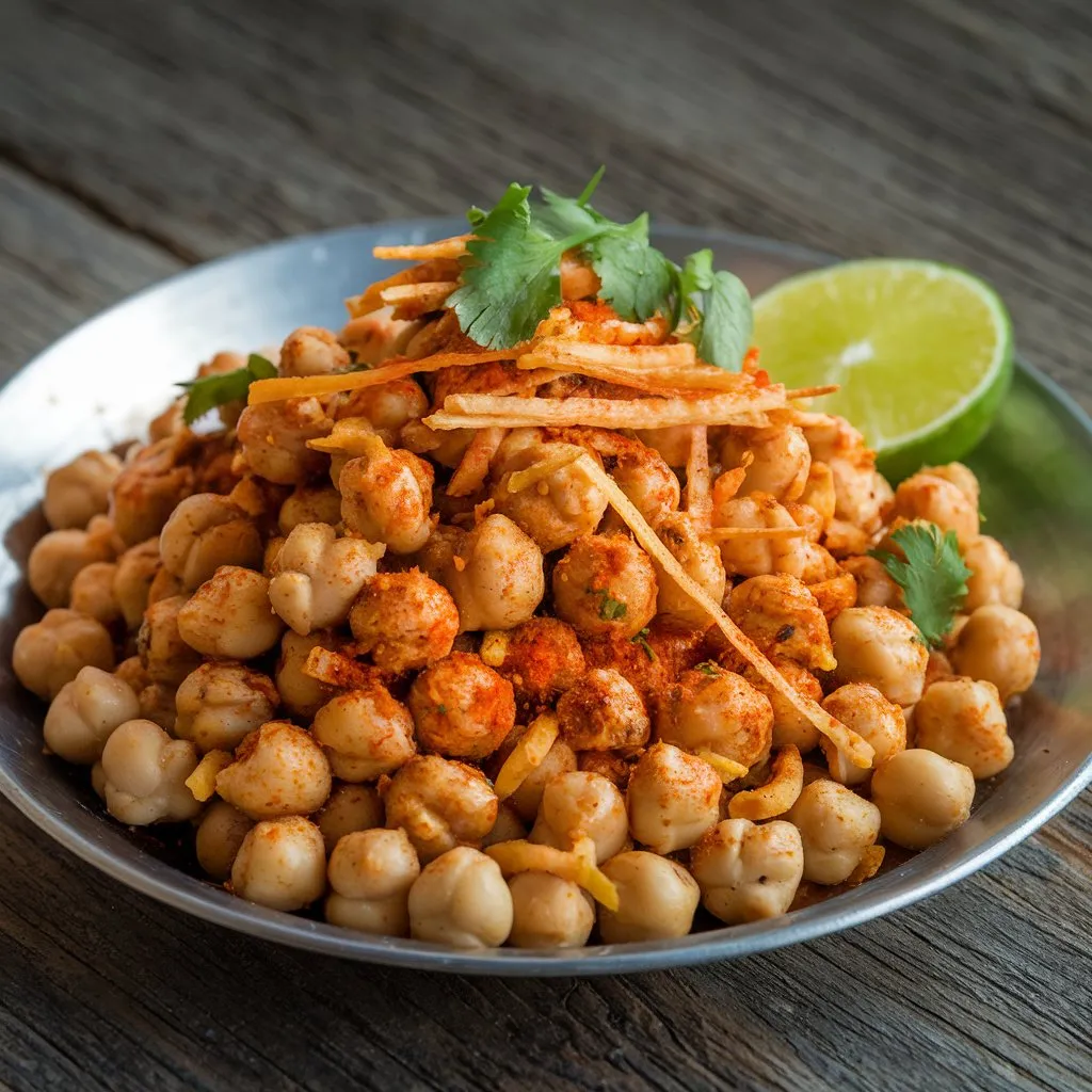 Spicy Masala Chana Chaat – A Bold & Flavorful Chickpea Delight! 🔥🍋
#MumbaiStreetFood #VeganRecipes #IndianSnacks